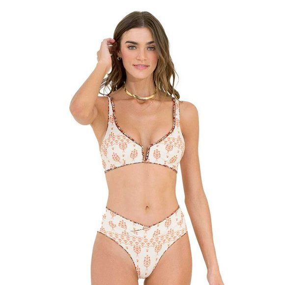 NWT MAAJI Calico Victory V Wire Bralette Bikini Top - Picture 2 of 3